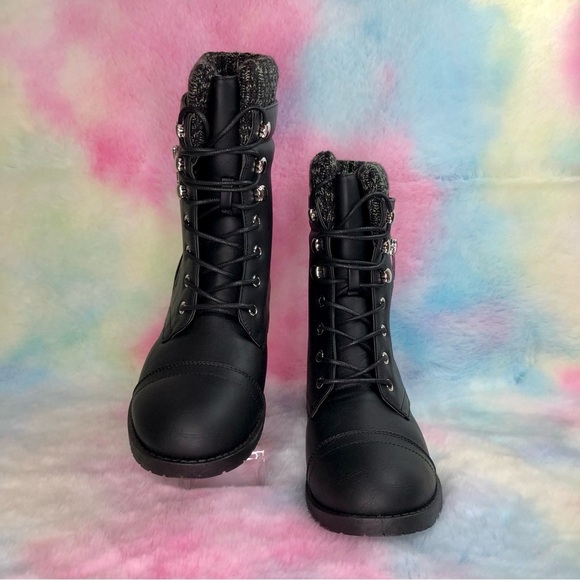 CHILDREN ANKLE BOOT (POET28K) BLACK PU - Picture 9 of 11